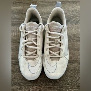 Nike Huarache Youth Lacrosse Cleats White Size 5Y • Fast Sale • Great Condition